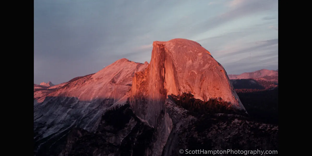 Half Dome at Sunset